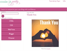 Tablet Screenshot of codeitpretty.com